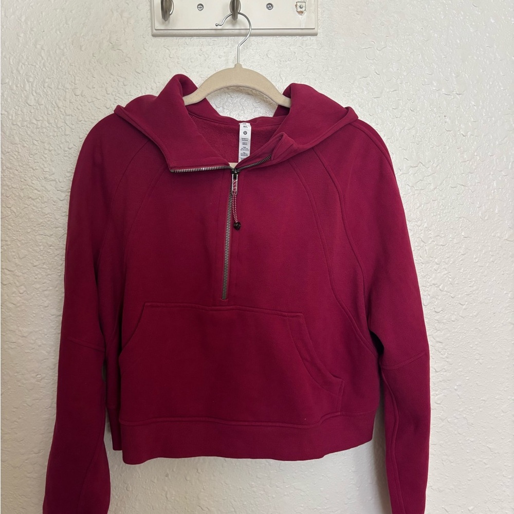 Lululemon Athletica Burgundy Half-Zip Scuba